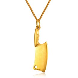 Men's Stainless Steel Necklace, Colorful Glare Classic Pendant (Option: Glad-No chain)